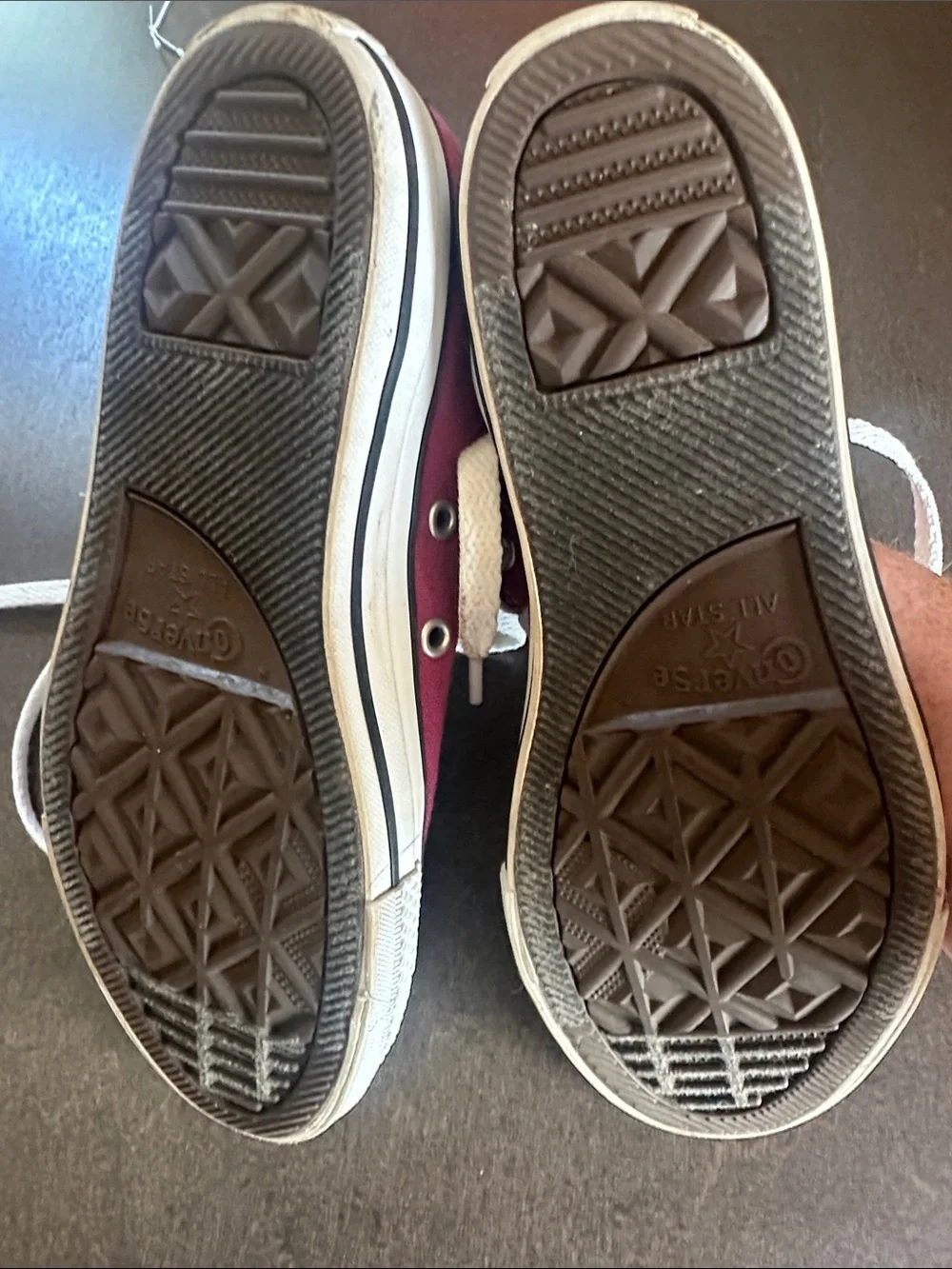 Converse Kids High-Top Sneakers in Wine with White
